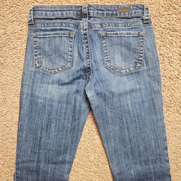 KUT from the Kloth Jeans Womens 6 Straight Leg Blue Low Rise Denim Stretch - Picture 4 of 8